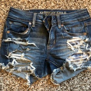 Distressed American Eagle shorts